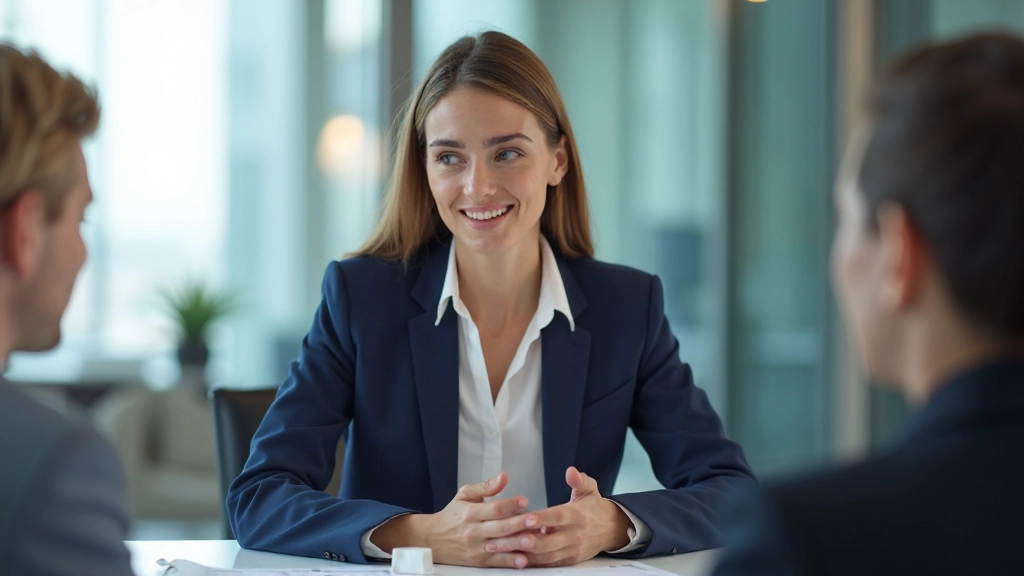 Профессиональная деловая женщина проводит встречу с коллегой в современном офисе